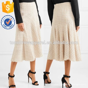 New Fashion Multicolored Tweed Midi Skirt DEM/DOM Manufacture Wholesale Fashion Women Apparel (TA5155S)